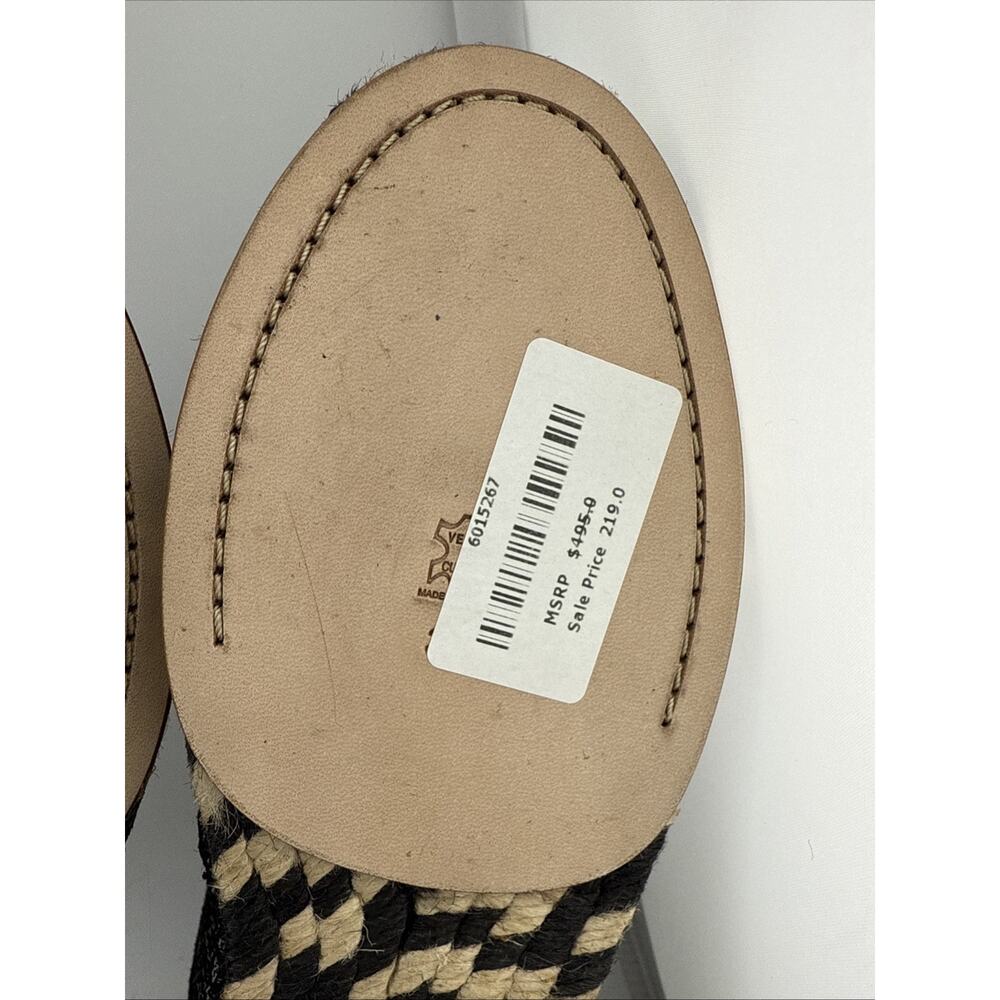 Proenza Schouler Women's Plaid Felt Espadrille Flats Sz 38 EUR or 7.5 US NWB - Picture 10 of 14